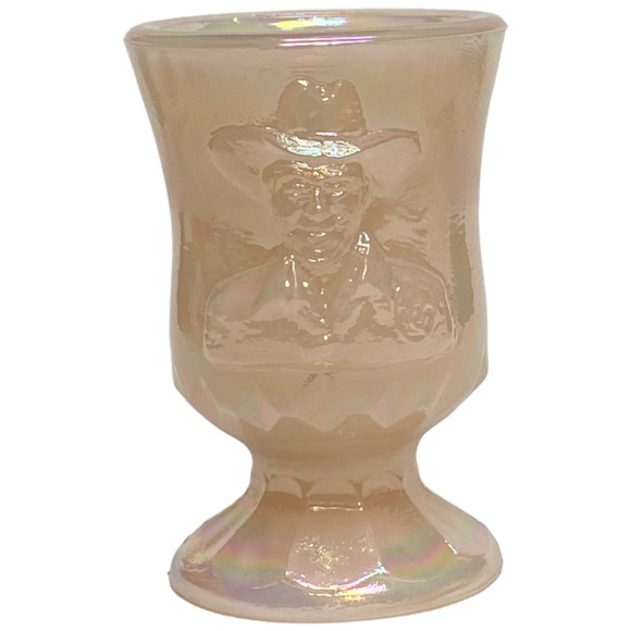 Boyd Glass Hopalong Cassidy 1999 Rosie Pink Carnival COA #719 Toothpick Holder - Picture 9 of 14